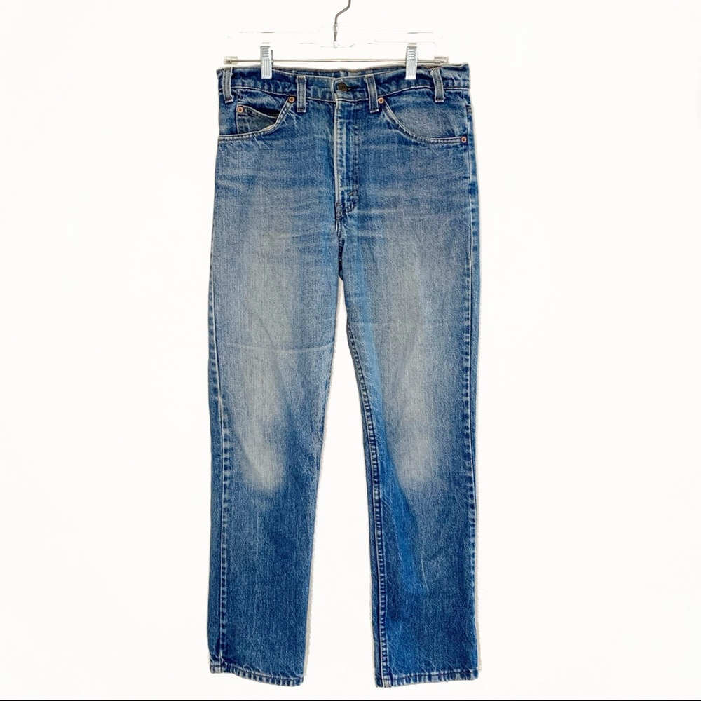 VTG ORANGE TAB levi’s // 505 straight leg jeans